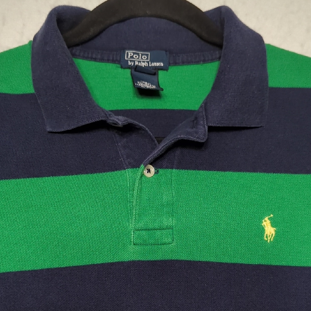 Polo‎ Ralph Lauren Kids Wide Striped Polo Shirt Size XL (18-20)